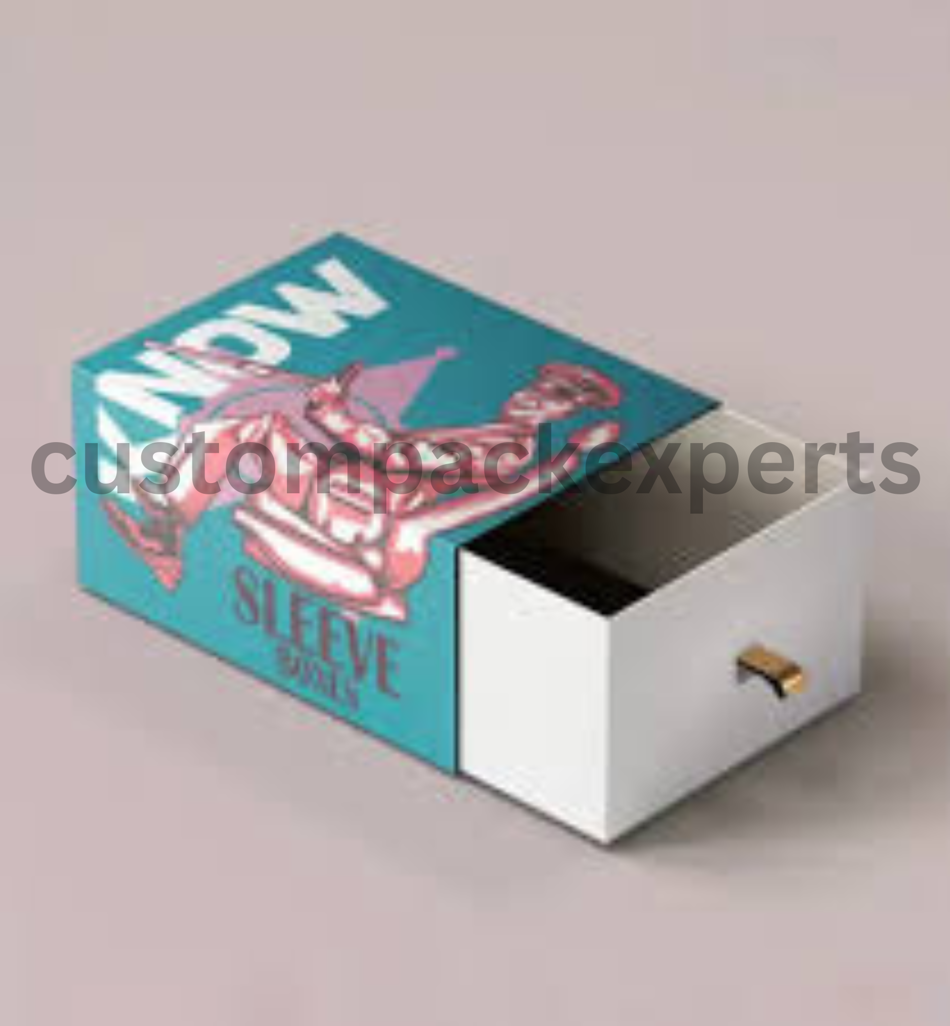 Custom sleeve and tray box for premium gift cosmetic and retail product packaging