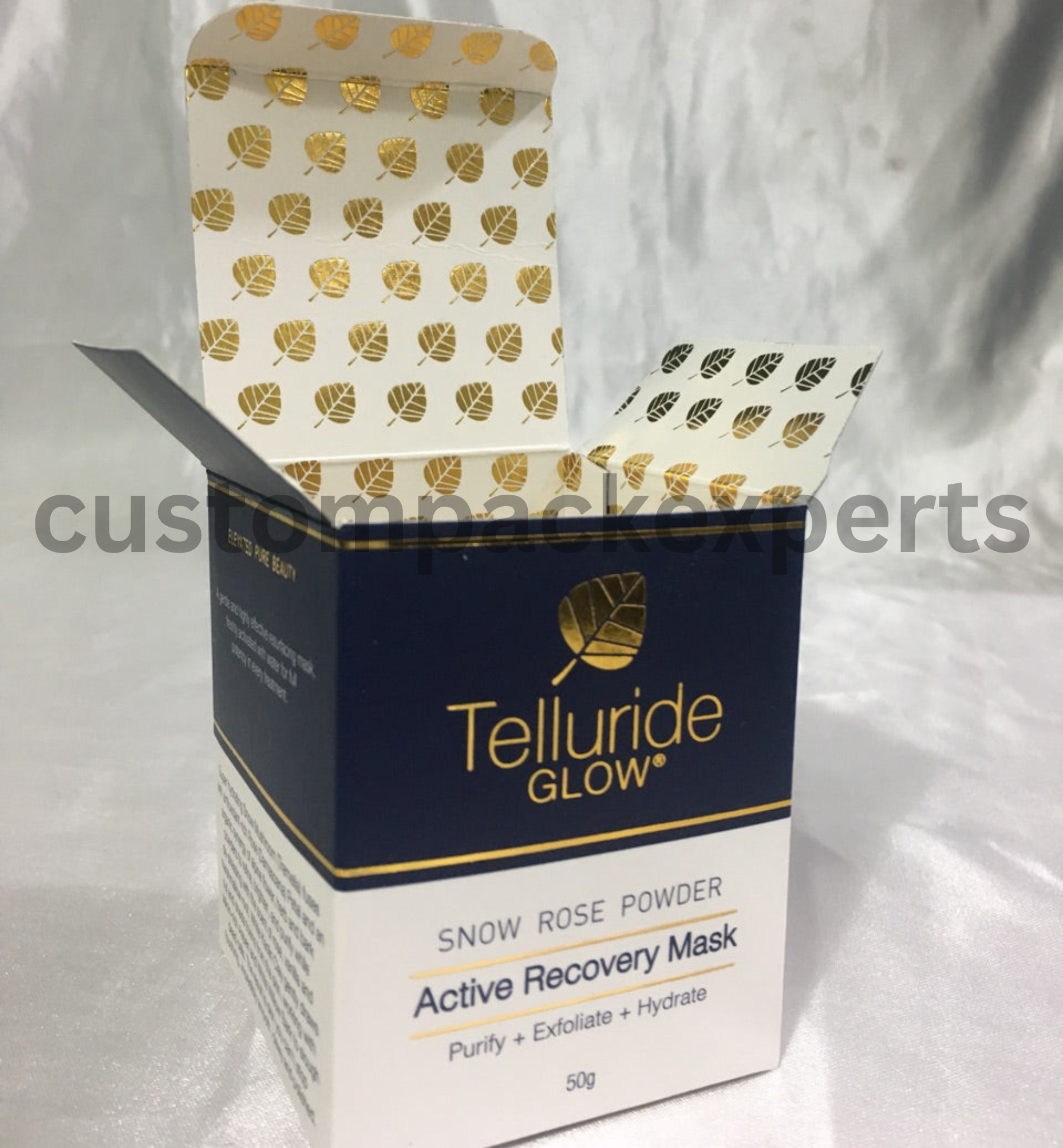 Custom printed candle box with logo for luxury soy candle packaging
